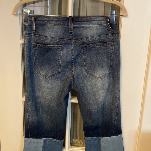 Venus Size 2 Patch Detail Flare Jeans - Picture 5 of 10
